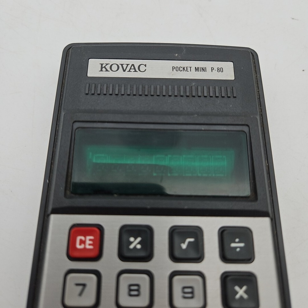 Vintage Kovac Pocket Mini Calculator P-80 As Is For Parts VTG - Picture 3 of 5